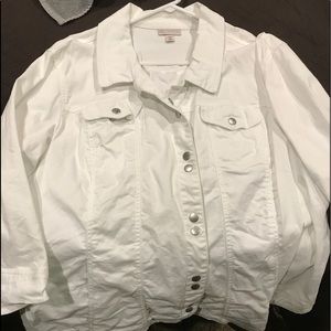White denim jacket